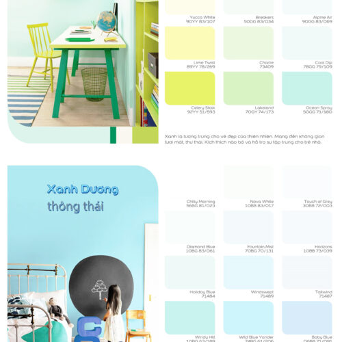 Bảng Màu Sơn Trong Nhà Dulux Easy Clean Lau Chùi Vượt Trội Mới Nhất 2019, 2020