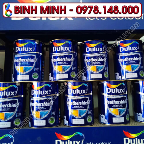 Sơn ngoài trời Dulux Weathershield cao cấp mờ 1L