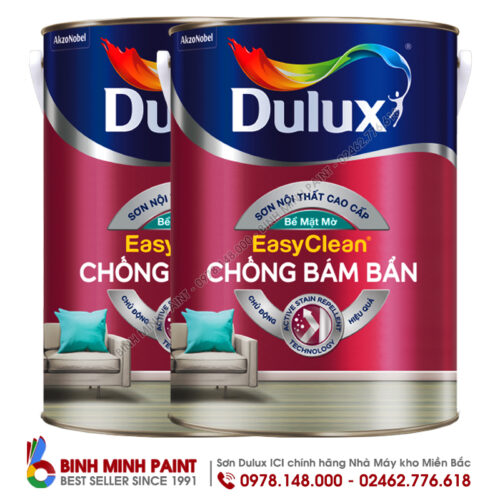 Mua Sơn Trong Nhà Dulux Easyclean Chống Bám Bẩn Mờ Chính Hãng Bình Minh Hà Nội