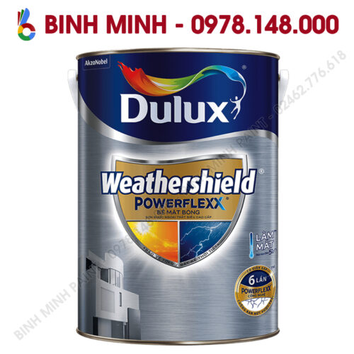 Sơn ngoài nhà siêu cao cấp Dulux Weathershield Powerflexx 1L Bình Minh Hà Nội