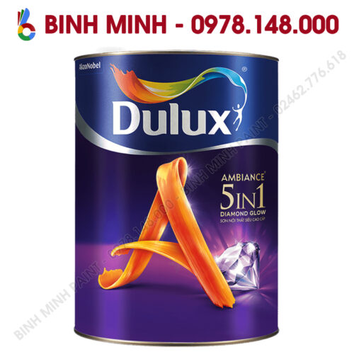 Sơn Dulux trong nhà siêu cao cấp Ambiance 5 In 1 Diamond Glow 5L Bình Minh Hà Nội