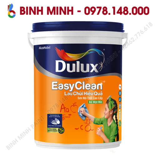 Sơn Dulux Easyclean Lau chùi hiệu quả trong nhà 5L Bình Minh Hà Nội