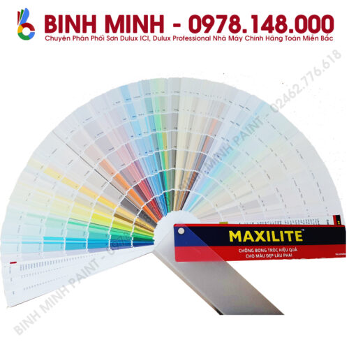 Sơn Maxilite-Cây quạt màu Maxilite mới nhất Bình Minh Hà Nội