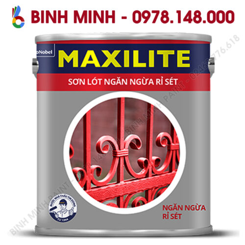 Sơn Maxilite sơn lót ngăn ngừa rỉ sét 18L Bình Minh Hà Nội