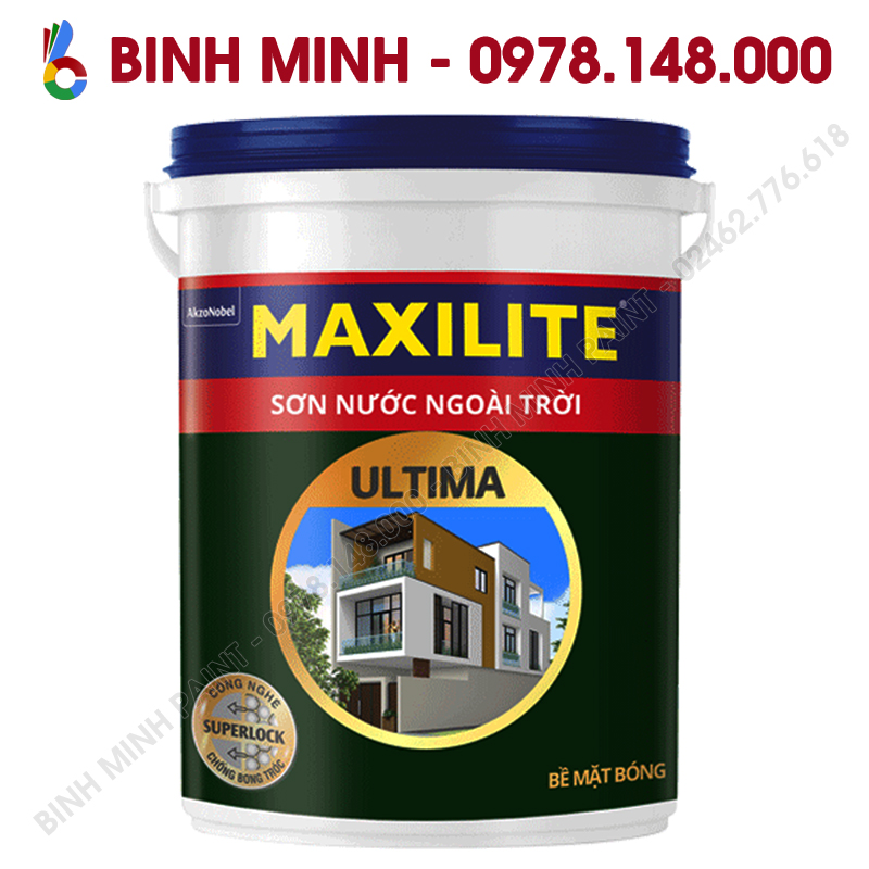 Sơn Maxilite Ngoài Trời Ultima-Mã Màu Trắng Sứ BG83009 Bình Minh