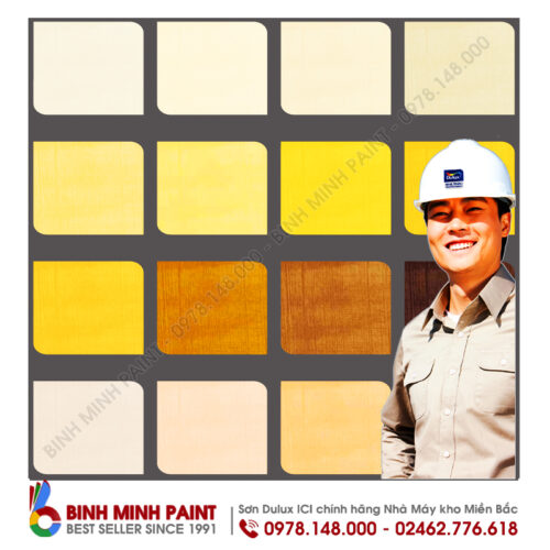 Bảng màu sơn Dulux lau chùi hiệu quả