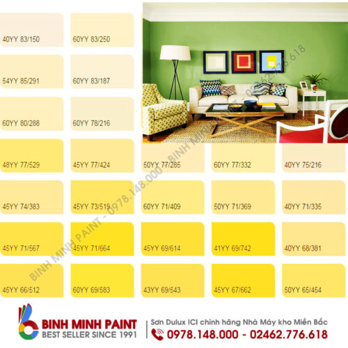 Bảng Màu Sơn Dulux Nội Thất Bình Minh Hà Nội