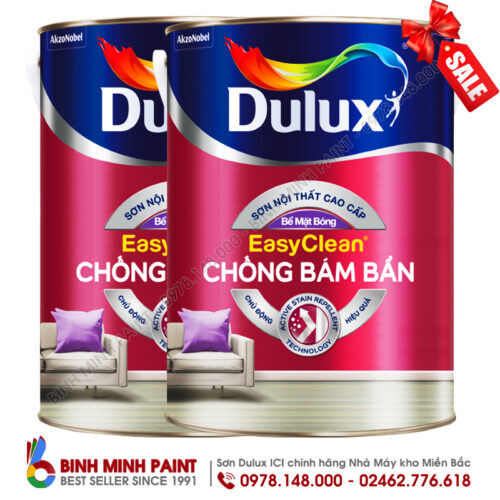Sơn Dulux Easy Clean Chống Bám Bẩn- Mã Màu Vàng Chanh 75YY 87/137 (Spring Pear) Bình Minh Hà Nội