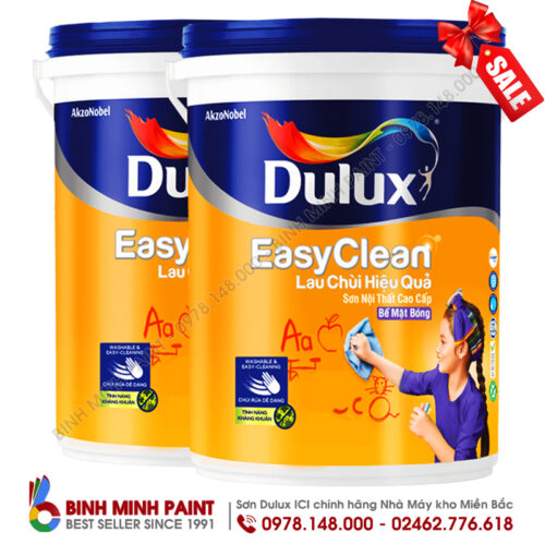 Sơn Dulux Easy Clean Lau chùi Hiệu Quả - Mã màu Trắng Sứ 30GY 88/014 (White on White) Bình Minh Hà Nội