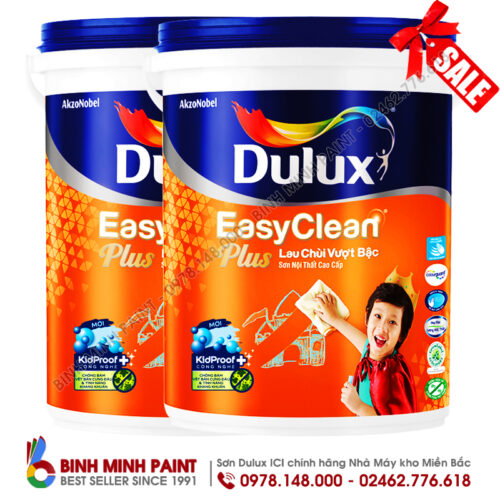 Sơn Dulux Easy Clean Lau Chùi Vượt Bậc- Mã Màu Vàng Cam 40YY 83/043 (Treasured Moment) Bình Minh Hà Nội