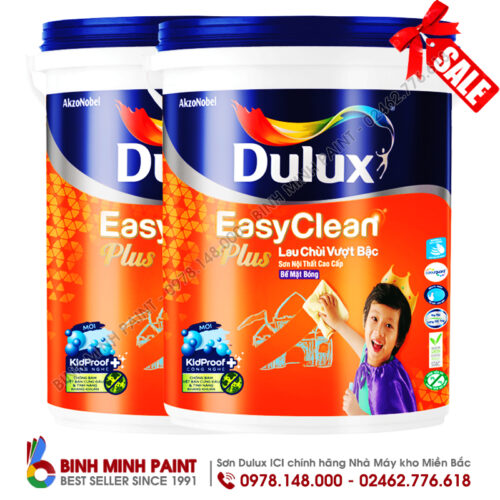Sơn Dulux Easy Clean Lau Chùi Vượt Bậc- Mã Màu Vàng Kem 61YY 89/040 (Crisp Linen) Bình Minh Hà Nội