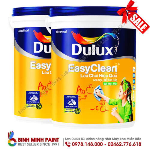 Sơn Dulux Easy Clean Lau Chùi Hiệu Quả- Mã Màu Vàng Chanh 75YY 87/137 (Spring Pear) Bình Minh Hà Nội