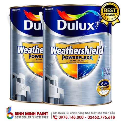 Sơn Dulux Weathershield Powerflexx Ngoài Trời Bóng (1L, 5L) Bình Minh Hà Nội
