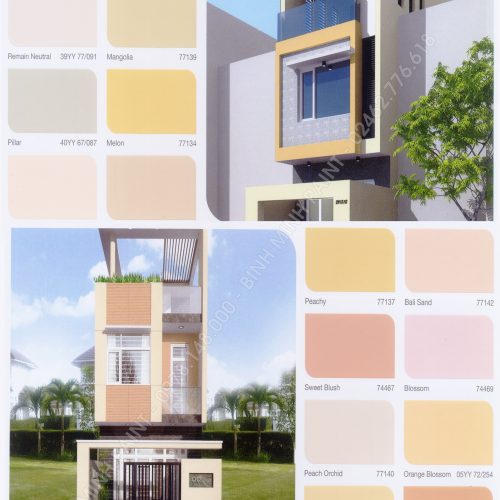 Bảng Màu Sơn Ngoài Nhà Dulux Inspire Mới Nhất 2019, 2020 Bình Minh Hà Nội