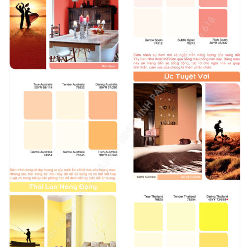 Bảng Màu Sơn Trong Nhà Dulux Inspire Mới Nhất 2019, 2020 Bình Minh Hà Nội