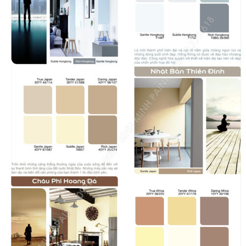 Bảng Màu Sơn Trong Nhà Dulux Inspire Mới Nhất 2019, 2020 Bình Minh Hà Nội