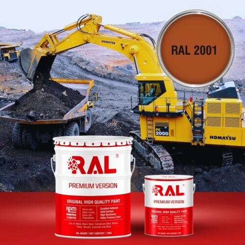 Sơn Polyurethane cao cấp RAL RAPTOP RAL 2001 1 A3 Son Polyurethane cao cap RAL 2001 1
