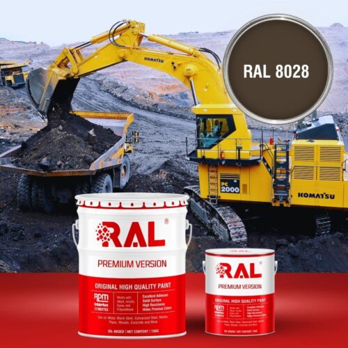 A3 Son Polyurethane cao cap RAL 8028 1