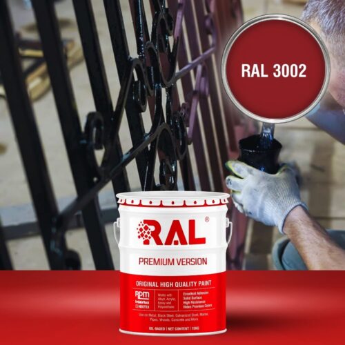 Sơn Acrylic 2IN1 (Lót + phủ) RAL RAONER 2IN1 3002 1 A4 Son Acrylic 2IN1 RAL 3002 1