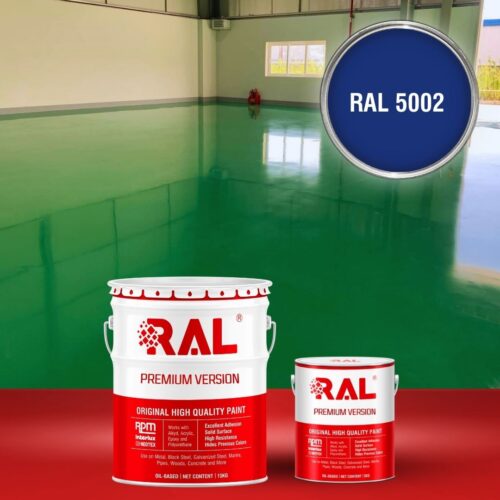 Sơn sàn chịu mài mòn RAL RAFLOOR ARMOR 5002 1 B15 Son san chiu mai mon RAL 5002 1