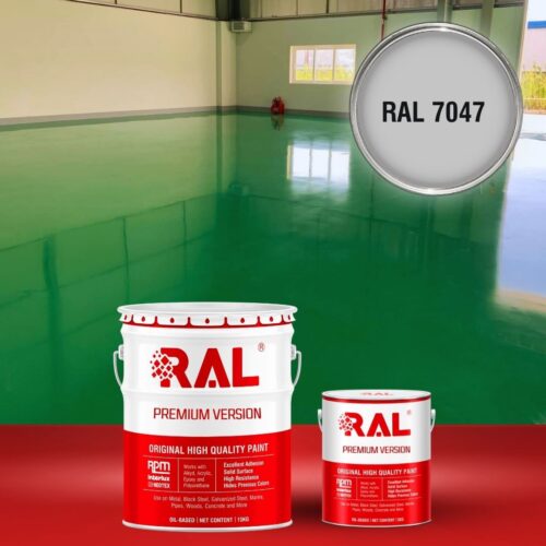 Sơn sàn chịu mài mòn RAL RAFLOOR ARMOR 7047 1 B15 Son san chiu mai mon RAL 7047 1