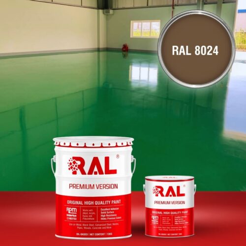 Sơn sàn chịu mài mòn RAL RAFLOOR ARMOR 8024 1 B15 Son san chiu mai mon RAL 8024 1