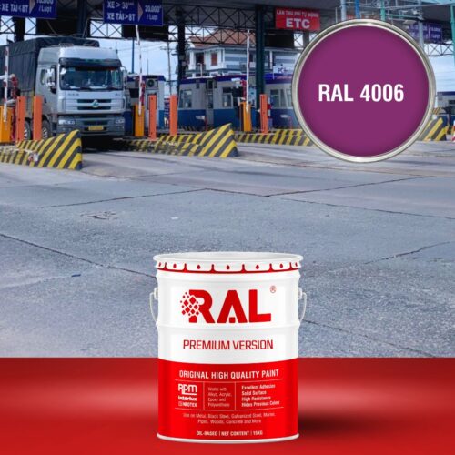 C21 Son tram giao thong Alkyd nhanh kho RAL 4006