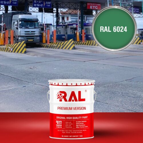 C21 Son tram giao thong Alkyd nhanh kho RAL 6024