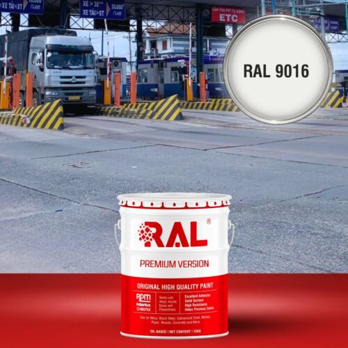 C21 Son tram giao thong Alkyd nhanh kho RAL 9016